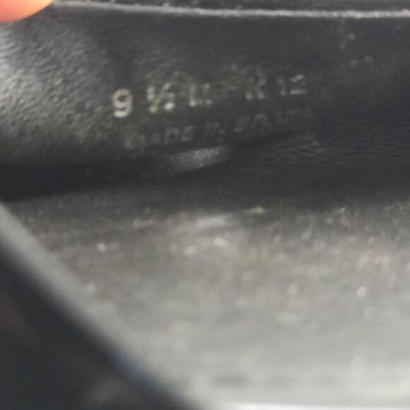 Tory Burch Sandals Womens Size 9 Black Patent Leather Wedge Platform Ankle Strap - Picture 16 of 16